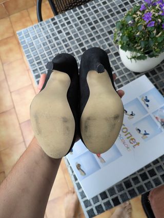 Zapatos tacón 11.5cm, usado una vez, talla 35
