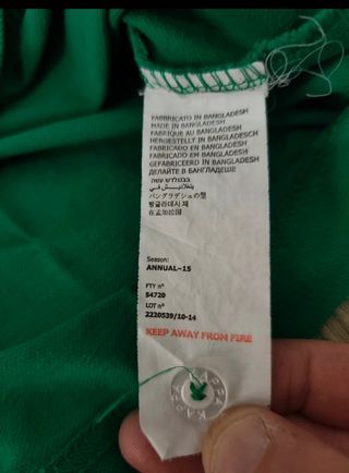 Polo Kappa verde tg.L vintage