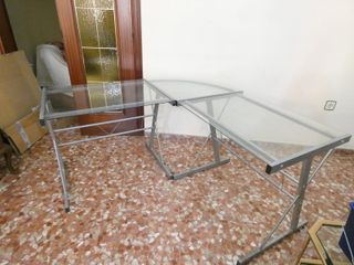 Mesa cristal despacho - moderna