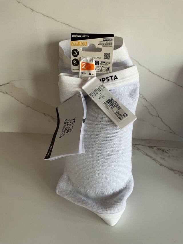 Rodilleras Voley Kipsta VKP 500 T2 Blancas