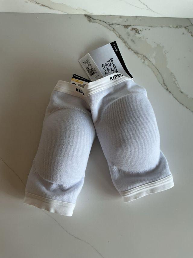 Rodilleras Voley Kipsta VKP 500 T2 Blancas