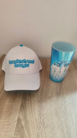 Gorra y vaso Backstreet boys comprados en LasVegas
