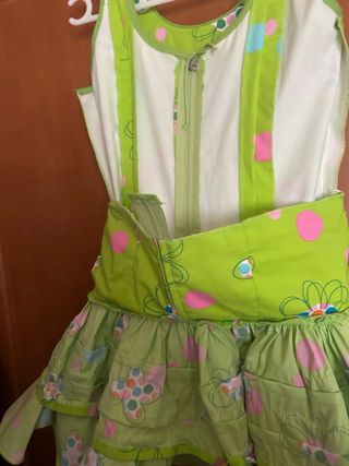 Vestido gitana niña Adarbe verde