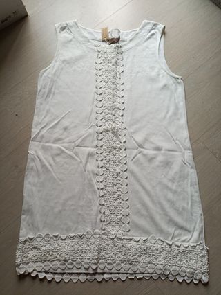Vestido blanco Cortefiel 