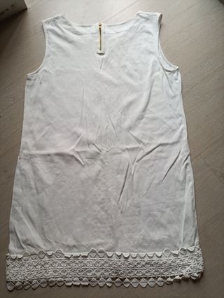 Vestido blanco Cortefiel 
