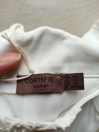 Vestido blanco Cortefiel 