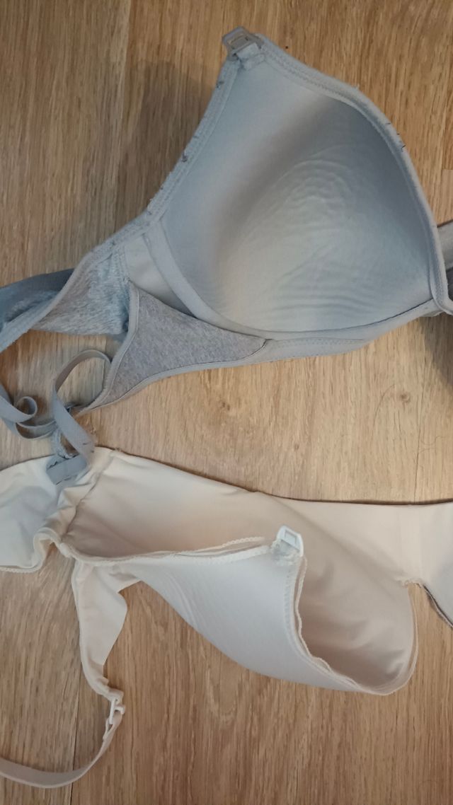 2 Sujetadores lactancia - Gris & Blanco