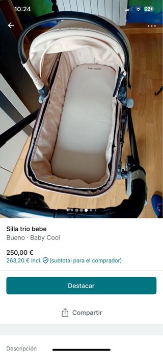 Silla trío bebé Be Cool