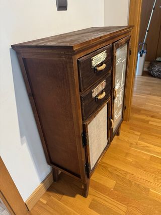Mueble recibidor vintage madera