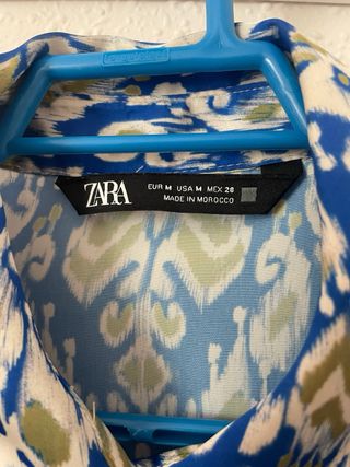 Conjunto estampado azul blanco