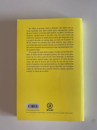 Libro Don Juan Tenorio Editorial Akal NUEVO