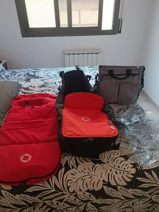 Bugaboo Camaleón 3 Rojo + Capazo + Accesorios