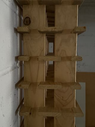 Botellero madera 120 botellas