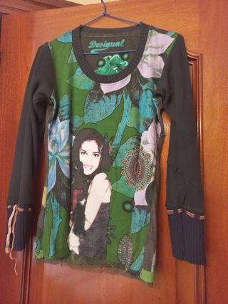 Jersey Desigual M - Verde. Multicolor 