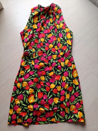 Vestido floral vintage