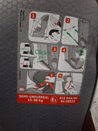 Silla coche niño - Isofix grupo 1-3