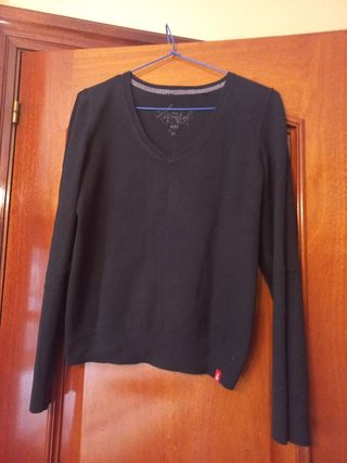 Jersey negro talla M amplio