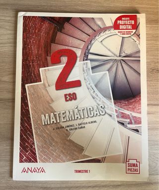 Lote de libros escolares 2ESO Matemáticas Anaya.