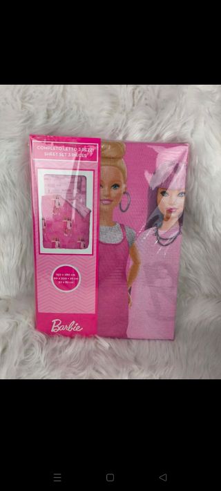 Completo Letto Barbie Singolo Rosa