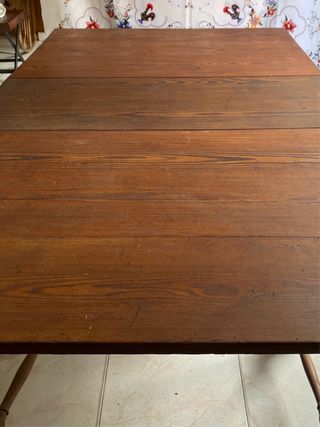 Mesa plegable madera rústica