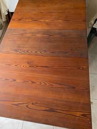 Mesa plegable madera rústica