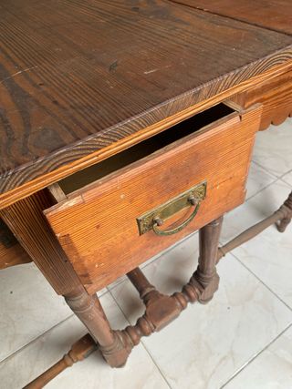 Mesa plegable madera rústica