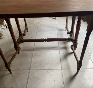 Mesa plegable madera rústica