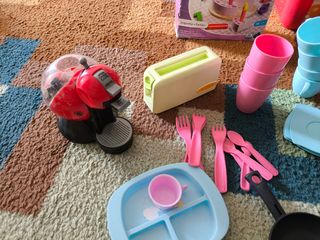 Lote de juguetes de cocina + caja registradora