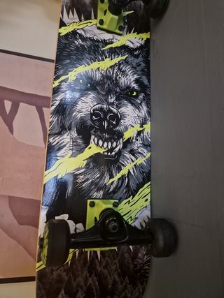 Monopatín Skateboard Oxelo Wolf