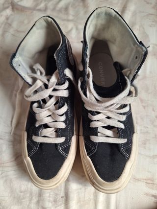 Converse Chuck Taylor plataforma negras