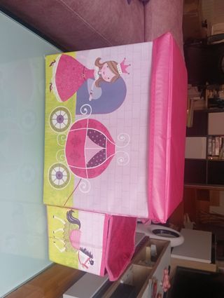Caja almacenaje infantil rosa