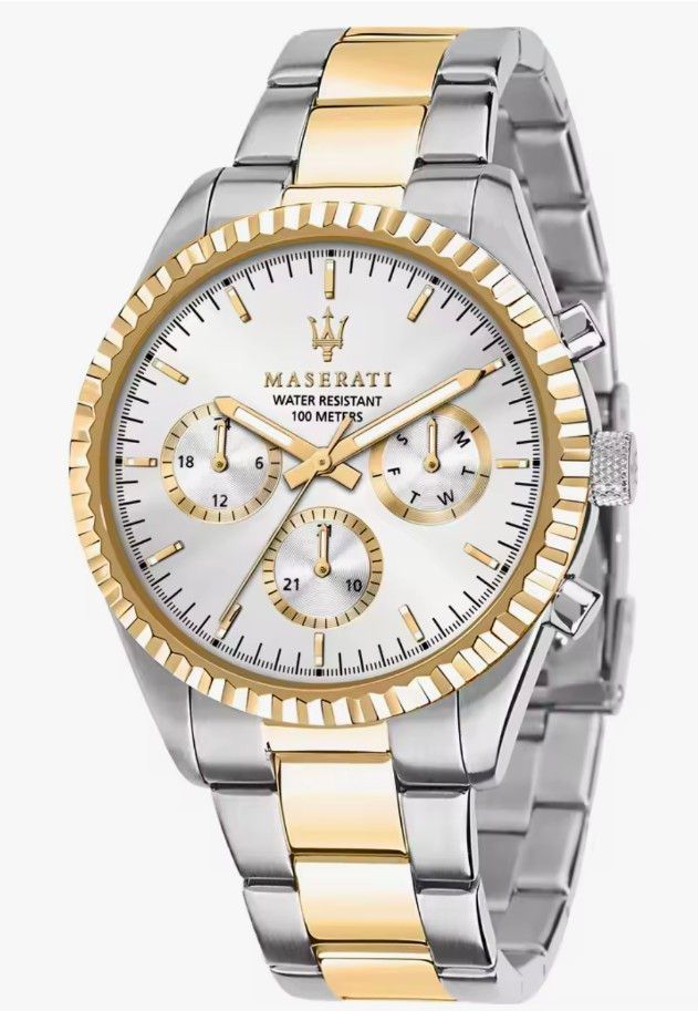 Reloj Maserati Hombre 43mm - Dorado/Plata