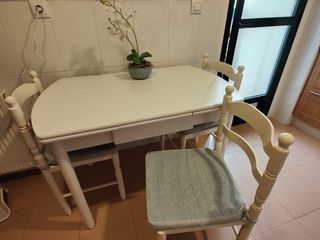 Mesa cocina extensible hasta 169 cm
