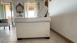 Divano 2 posti beige sfoderabile