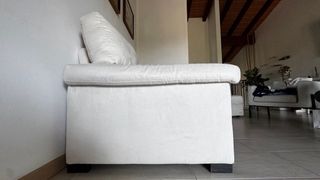 Divano 2 posti beige sfoderabile