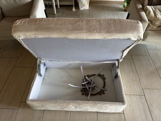 Divano 2 posti beige sfoderabile