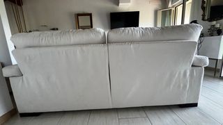 Divano 2 posti beige sfoderabile