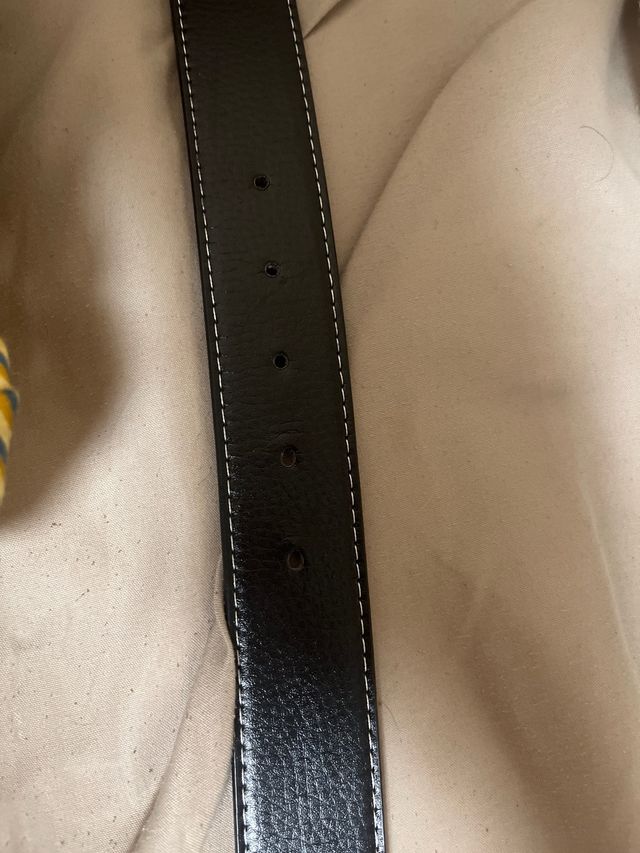 Cinturón Hermès - Negro y Plata