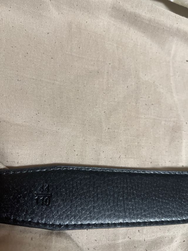 Cinturón Hermès - Negro y Plata