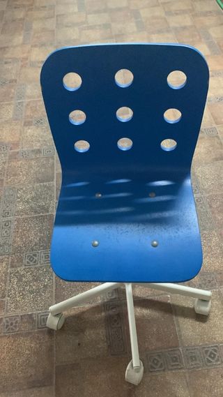 Silla escritorio giratoria azul