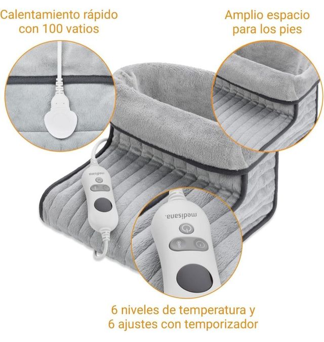 Calienta Pies Medicana Gris