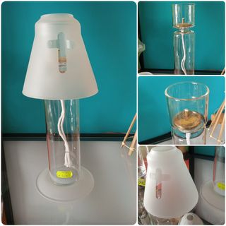 Lampada in vetro - 27cm - Parafiamma