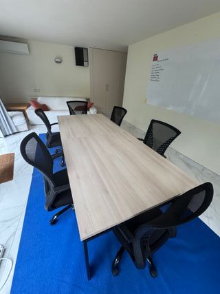 Mesa oficina beige grande 240cm x 100 cm