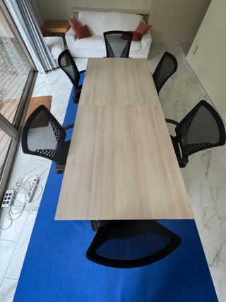 Mesa oficina beige grande 240cm x 100 cm