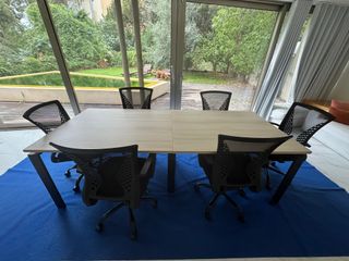 Mesa oficina beige grande 240cm x 100 cm