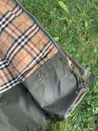 Parka/Trench Burberry vintage verde oliva