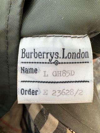 Parka/Trench Burberry vintage verde oliva