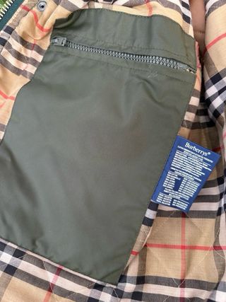 Parka/Trench Burberry vintage verde oliva