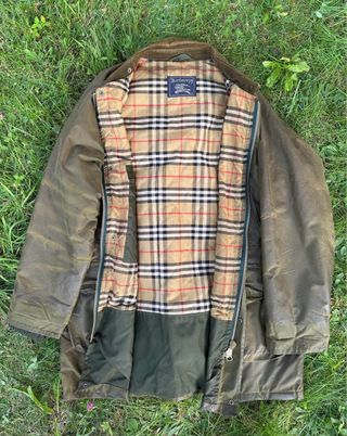 Parka/Trench Burberry vintage verde oliva