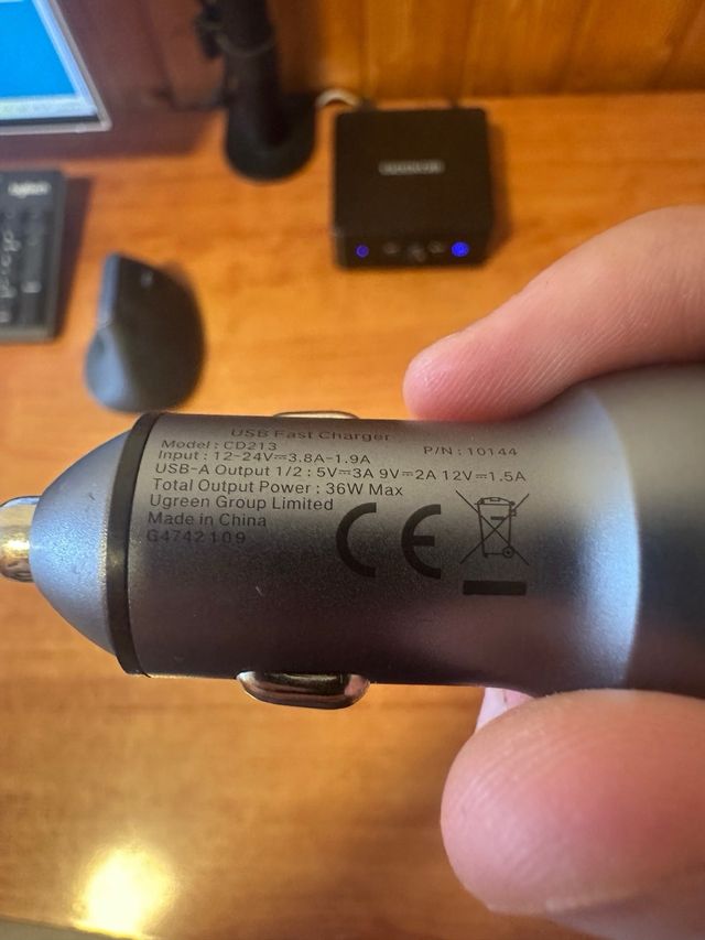 Cargador USB coche - 36W